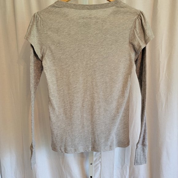 Aeropostale Gray Long Sleeve Tee Girl's Size Large - Picture 2 of 5
